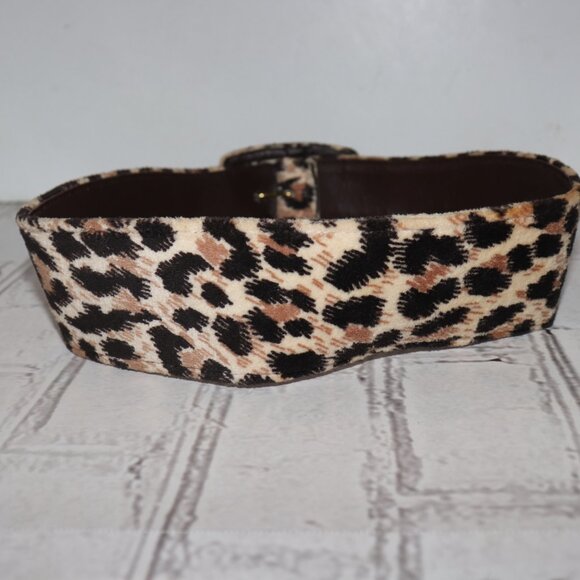 🐆 Retro Animal Print Waist Belt – 24" to 26" Wild Style · Bold Pattern · - Picture 3 of 4